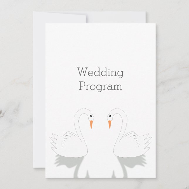 Programa Swans Design Wedding (Frente)