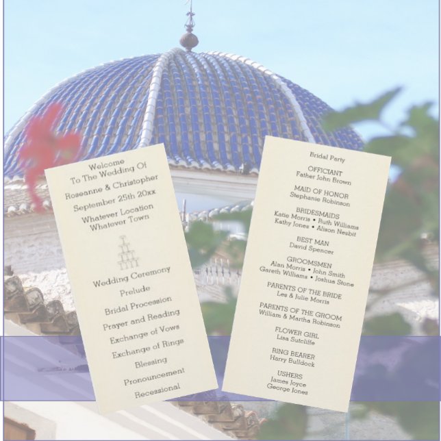 Programa Taças de Champanhe Casamento Simples (Criador carregado)