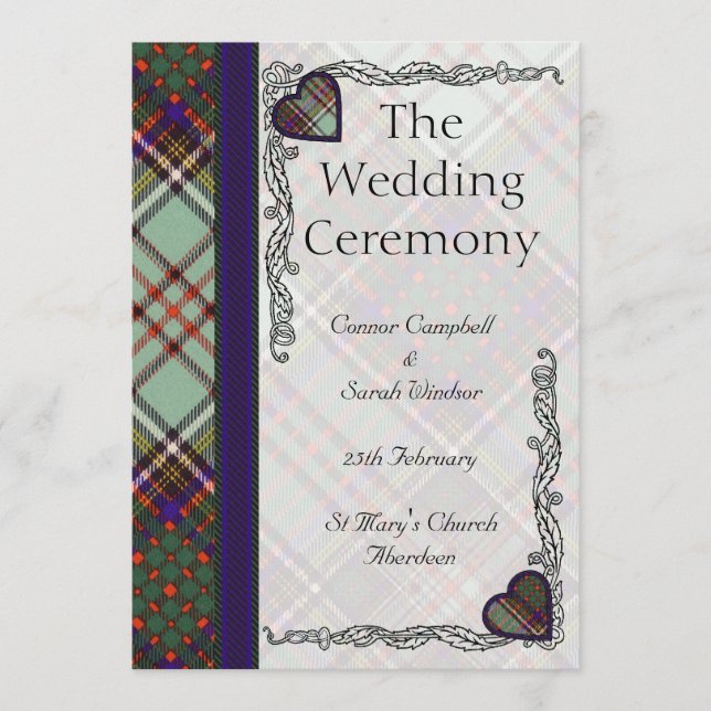 Programa Tartan Wedding - Anderson (Frente)