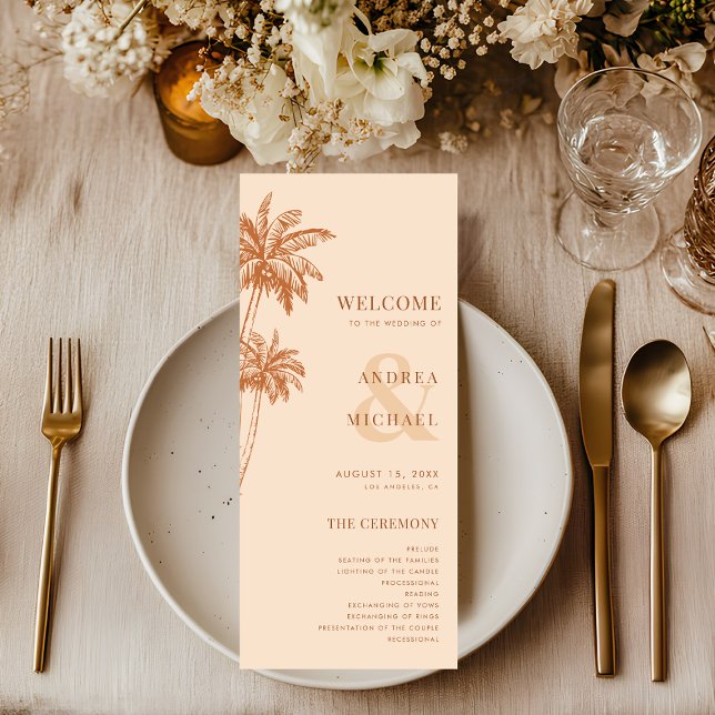 Programa Terracotta Palm Trees & Ampersand Beach Weding (Criador carregado)