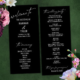 Programa Tipografia Contemporânea Simples Elegante Preta