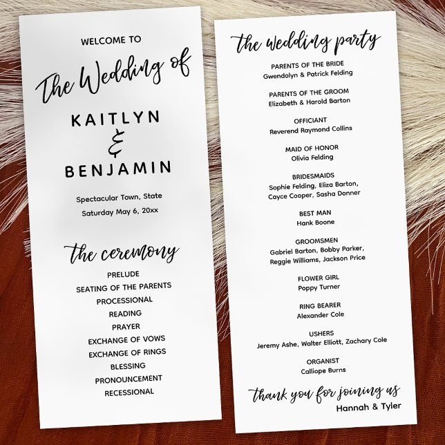 Programa Tipografia moderna de escrita manual - Branco simp (Criador carregado)