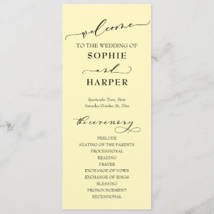 Programa Tipografia Simples, Amarelo De Manteiga Elegante