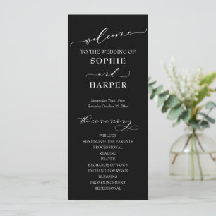 Programa Tipografia Simples, Caligrafia Elegante Preta