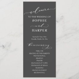 Programa Tipografia Simples, Cinza Elegante De Caligrafia