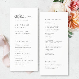 Programa Tipografia Simplesmente Elegante Casamento Moderno