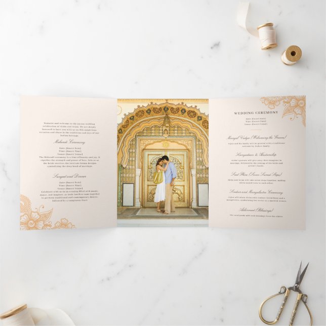 Programa Tradicional de Casamento Indiano Mod Meha (Dentro)