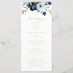 Programa Trendy marinho Blue e gold floral