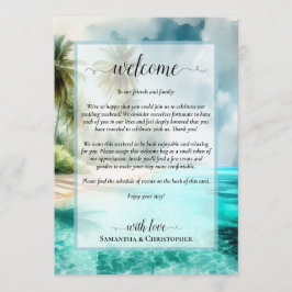 Programa Tropical Beach Wedding Welcome & Itinerary
