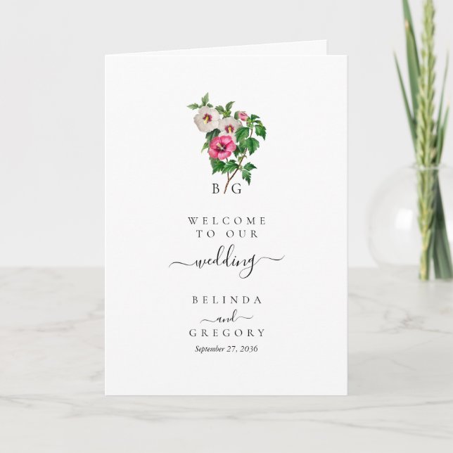 Programa Tropical Hibiscus Summer Wedding Order (Frente)