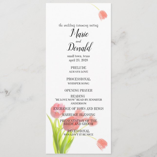 Programa Tulipas Rosa Suaves (Frente)