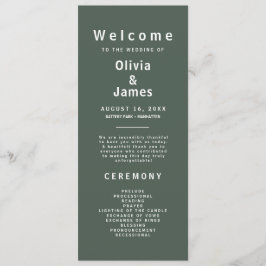 Programa Verde escuro | Casamento Moderno de Moss Minimalis