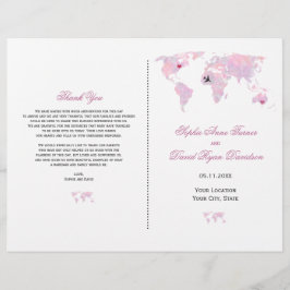 Programa Viagem de Casamento de Mapa Mundial de Aq