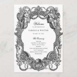 Programa Vintage Barroco Frame Toile Casamento