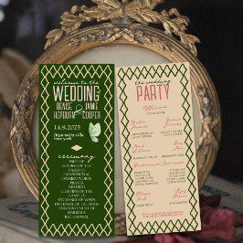 Programa Vintage Garden Green & Cream Whimsy Day Of