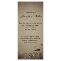 Vintage Gothic House Wedding Program