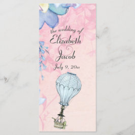 Programa Vintage Hot Air Balloon Weding