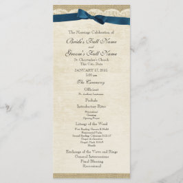 Programa Vintage Lace e Marinho Blue Arco Weding Program