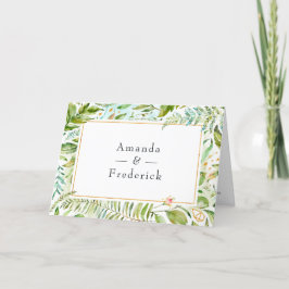 Programa Watercolor Greenery Wedding