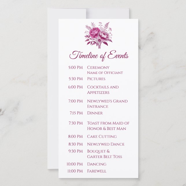 Programa Watercolor Magenta Peony-Wedage- (Verso)