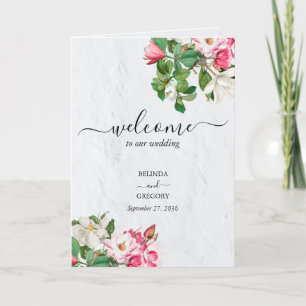 Programa Watercolor Magnolia Casamento Ordem de Serviço