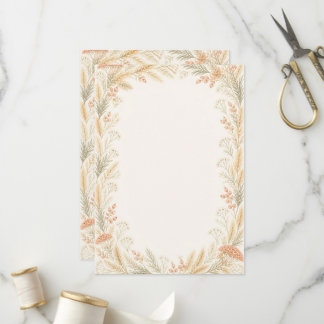 Programa Watercolor Wildflower Wedding Program