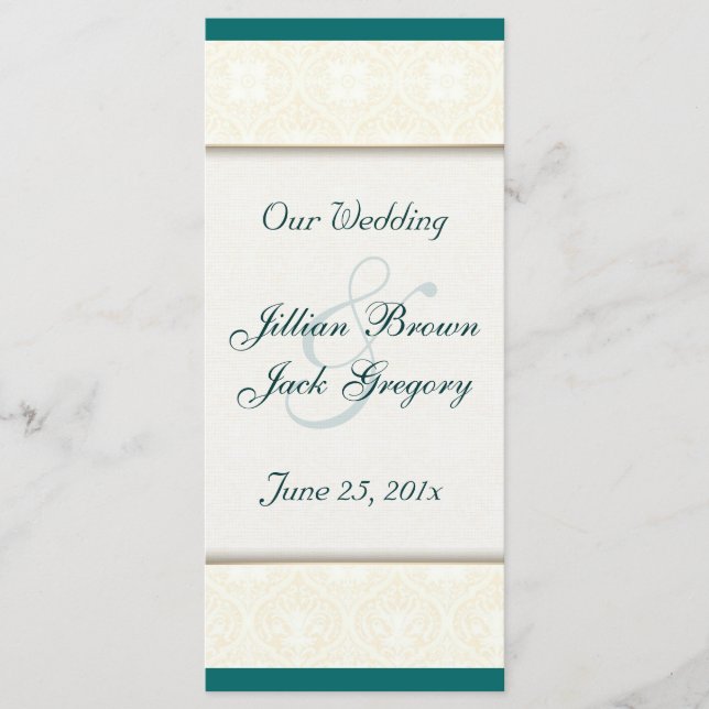 Programa WEDDING Branco do Damask (Frente)