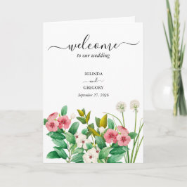 Programa Wildflower Periwinkle Casamento Ordem de Serviço