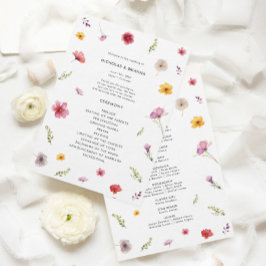 Programa Wildflower Wedding