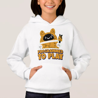 Programado para jogar Girls Pullover Hoodie