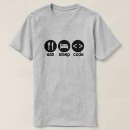 Programador Engraçado Coma Código de Sono T-Shirt