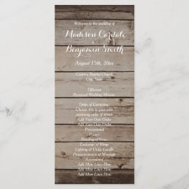 Programas Antigos De Casamento De Madeira Rústica