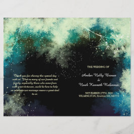 Programas BiFold de Casamento de Floresta Mística