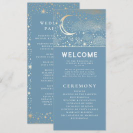 Programas Celestiais de Casamento Azul e Dourado