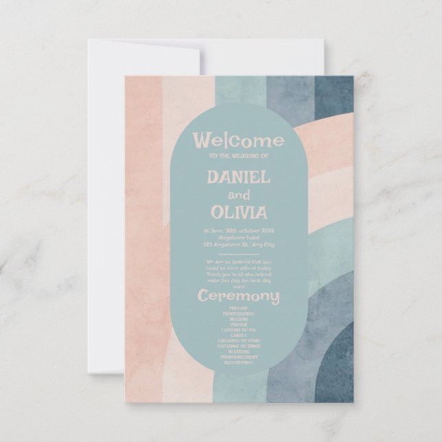 Programas de Casamento Arco-Íris dos anos 70 (Frente)