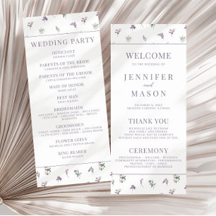 Programas de casamento botânico florescentes de fl