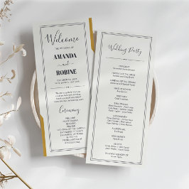 Programas de Casamento Chic Minimalistas Elegantes
