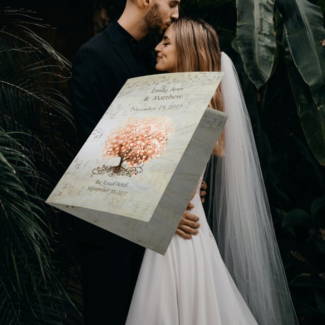 Programas de Casamento da Árvore de Folha de Coraç (Criador carregado)