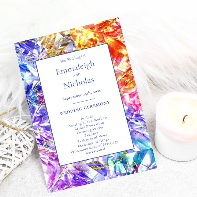 Programas De Casamento De Cristal De Gemstone De P (Criador carregado)