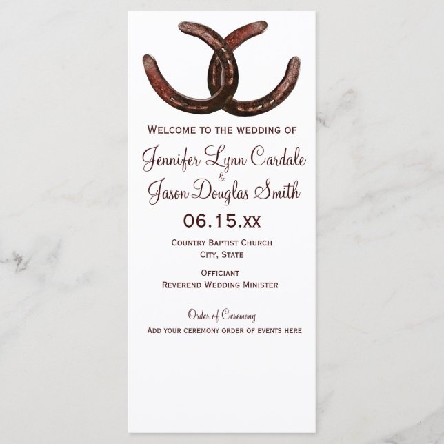 Programas de Casamento de Ferradura em País Russo (Frente)