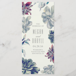 Programas De Casamento De Jardins Florais Suculent