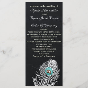 Programas de casamento de pavão de quadro chocado