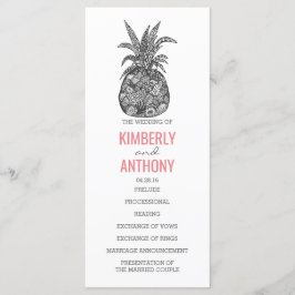 Programas de Casamento de Praia de Pineapple