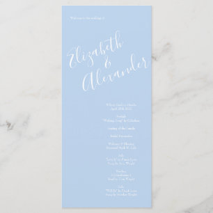Programas De Casamento De Rosa Azul Amarelo E Páli