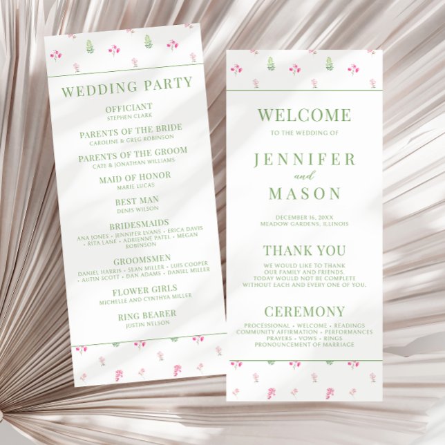 Programas de Casamento de Sangue de Flor Rosa Eleg (Criador carregado)