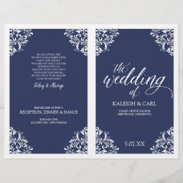 Programas de Casamento Elegantes -Nadine (Azul Mar