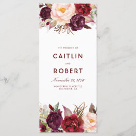 Programas de Casamento Floral da Borgonha