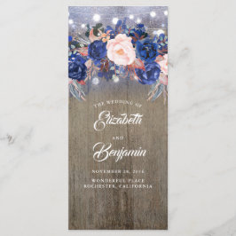 Programas de Casamento Floral de marinho