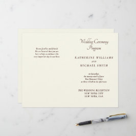 Programas de Casamento Minimalistas Elegantes em M