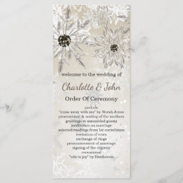 programas de casamento no inverno de flocos de nev